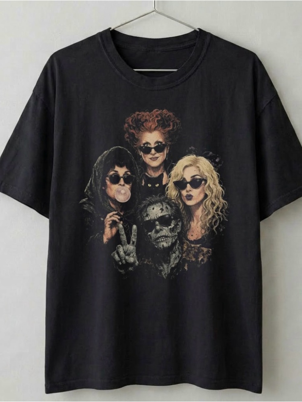 Hocus Pocus Sanderson Sisters Billy Butcherson Retro Halloween Tee - Gildan 5000